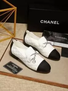 chanel chaussures wome price flat chaussures sheepskin car line white